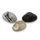 Naturstein Nugget Perlen Rutilquarz 6-9mm Transparent-black